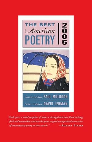 Bild des Verkufers fr The Best American Poetry 2005 (Hardcover) zum Verkauf von Grand Eagle Retail