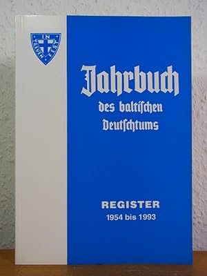 Seller image for Jahrbuch des baltischen Deutschtums. Register Jahrgang I / 1954 bis XL / 1993 for sale by Antiquariat Weber