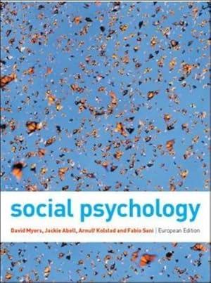 Bild des Verkufers fr Social Psychology zum Verkauf von WeBuyBooks