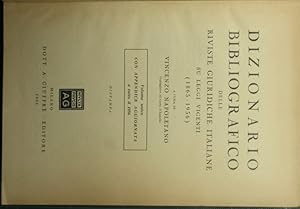 Bild des Verkufers fr Dizionario bibliografico delle riviste giuridiche italiane su leggi vigenti (1865-1956) zum Verkauf von Antica Libreria di Bugliarello Bruno S.A.S.