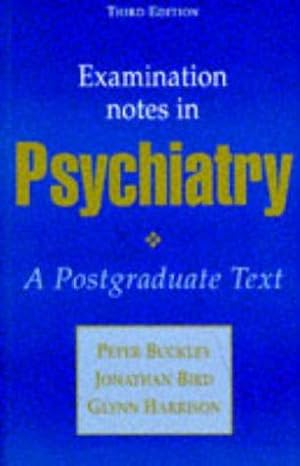 Bild des Verkufers fr Examination Notes in Psychiatry, 3Ed zum Verkauf von WeBuyBooks