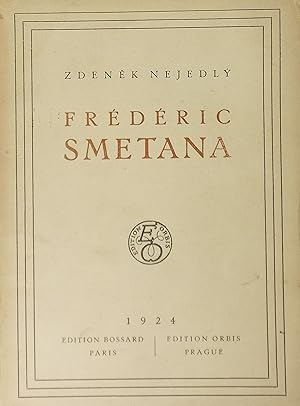 Image du vendeur pour Frederic Smetana (in French) mis en vente par Austin Sherlaw-Johnson, Secondhand Music