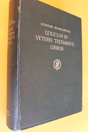 Bild des Verkufers fr Lexicon in Veteris Testamenti Libros zum Verkauf von Antiquariat Tintentraum