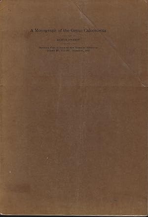 A Monograph of the Genus Calochortus