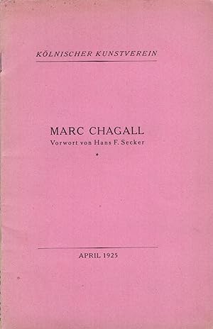 Seller image for Marc Chagall. for sale by Librairie Jean-Yves Lacroix