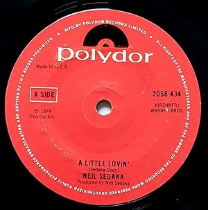 Seller image for A Little Lovin' / Lightning Ride [7" 45 rpm Single] for sale by Kayleighbug Books, IOBA
