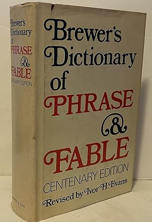 Immagine del venditore per Brewer's Dictionary of Phrase & Fable venduto da Wordbank Books