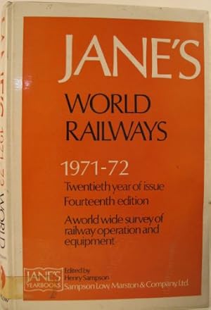 Seller image for Janes World Railways 14ed 1971 72 for sale by WeBuyBooks