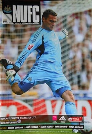 NUFC. Newcastle United Matchday Programme. Monday 31 August 2009. Newcastle United V Leicester City.