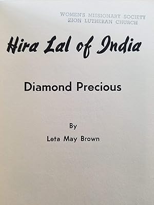 Hira Lal of India - Diamond Precious