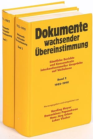 Seller image for Dokumente wachsender bereinstimmung: Smtliche Berichte und Konsentexte interkonfessioneller Gesprche auf Weltebene. Band 1 und 2: 1931-1990 [Documents of Growing Consensus: All the Reports and Consensus Texts of Interfaith Conversations at the World Level. Volumes 1 and 2: 1931-1990] for sale by Between the Covers-Rare Books, Inc. ABAA