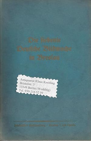 Die 7.Deutsche Bildwoche in Breslau vom 6.- 12.Oktober 1926. Veranstaltet vom Zentralinstitut für...