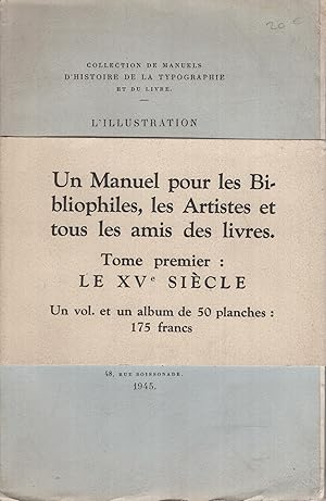 Seller image for L'illustration du livre franais : des origines  nos jours for sale by PRISCA