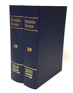 Betriebs-Berater. Zeitschrift für Recht und Wirtschaft. 65. Jahrgang 2010. 2 Bände (komplett).
