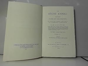 Bild des Verkufers fr Le rgne animal, (1817, rimp. 1969) tome IV zum Verkauf von JLG_livres anciens et modernes