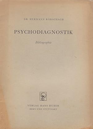 Immagine del venditore per Psychodiagnostik. Bibliographie venduto da PRISCA