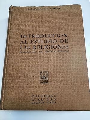 Imagen del vendedor de Introduccion al estudio de las religiones a la venta por Libros nicos