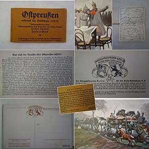 Ostpreußen während des Weltkrieges 1914 /15. Ansichtspostkarten-Buch, Erinnerungskarten nach Orig...