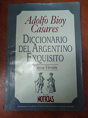 Seller image for Diccionario del Argentino Exquisito for sale by Libros nicos