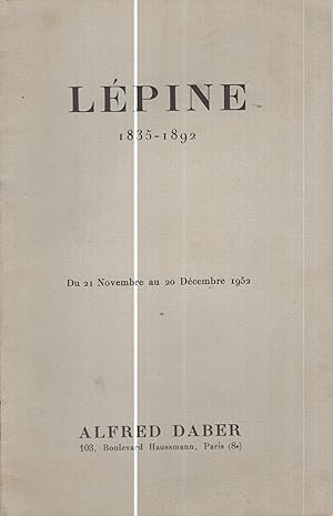 Seller image for Lpine 1835-1892 (Du 21 Novembre au 20 Dcembre 1952) for sale by PRISCA