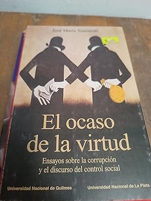 Immagine del venditore per El ocaso de la virtud venduto da Libros nicos