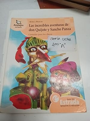 Immagine del venditore per Los increbles aventuras de don quijote y sancho panza venduto da Libros nicos