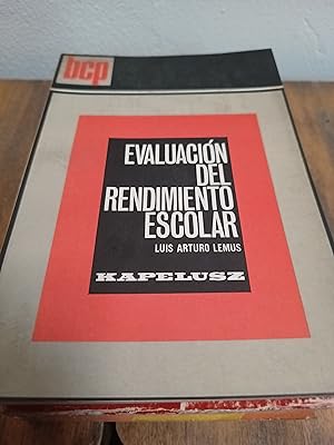 Imagen del vendedor de Evaluacion del rendiminto escolar a la venta por Libros nicos