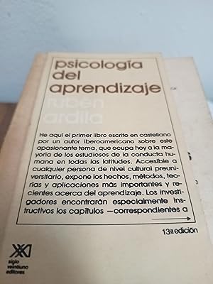 Seller image for Psicologia del aprendizaje for sale by Libros nicos