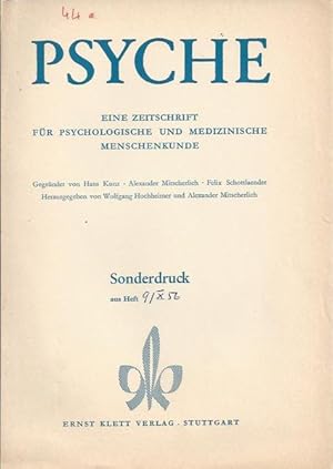 Immagine del venditore per Die Ahnen Dynamischen Psychotherapy OFFPRINT venduto da PRISCA