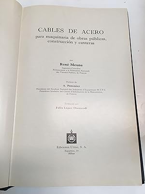 Seller image for Cables de acero for sale by Libros nicos
