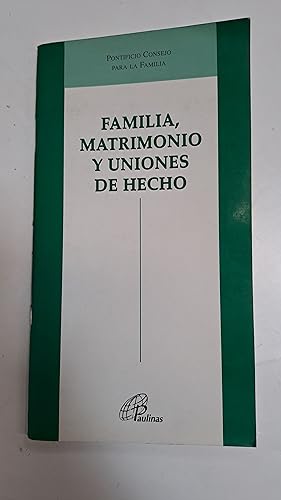 Seller image for Familia, matrimonio y uniones de hecho for sale by Libros nicos