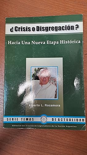 Imagen del vendedor de Crisis o disgregracin? a la venta por Libros nicos