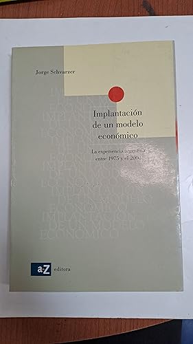 Imagen del vendedor de Implantacion de un modelo economico a la venta por Libros nicos