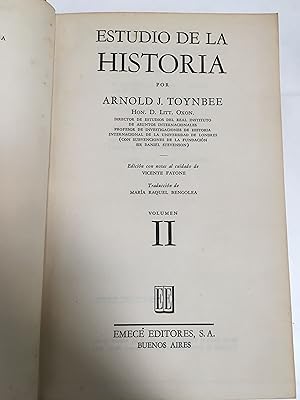 Seller image for Estudio de la historia . Volumen V for sale by Libros nicos