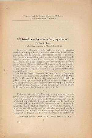 Immagine del venditore per L'Adrnaline et les poisons du sympathique venduto da PRISCA