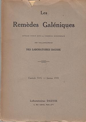 Seller image for Les Remdes Galniques - Fascicule XVI (Hormones, suite- Iode) for sale by PRISCA