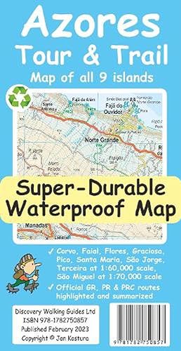 Seller image for Azores Tour & Trail Super-Durable Map (2nd edition) (Folded) for sale by AussieBookSeller