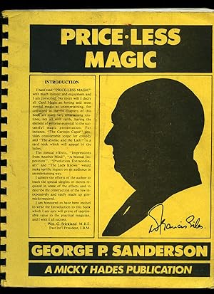 Image du vendeur pour Price-Less [Priceless] Magic mis en vente par Little Stour Books PBFA Member