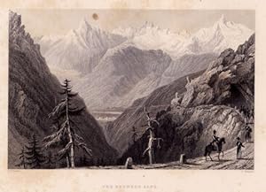 Bild des Verkufers fr The Bernese Alps. Stahlstich von F.Benjamin nach W.H.Bartlett. zum Verkauf von Antiquariat Heinz Tessin