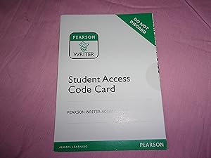 Seller image for Pearson Writer -- 12 Month Access Card for sale by TAN ANGELS BASEMENT FINDS