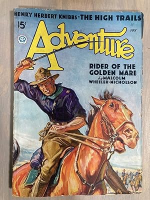 Image du vendeur pour Adventure Magazine July 1936 mis en vente par biblioboy