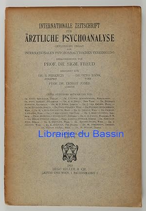 Immagine del venditore per Internationale Zeitschrift fr rztliche psychoanalyse offizielles organ der Internationalen Psychoanalytischen vereinigung Heft 6 venduto da Librairie du Bassin