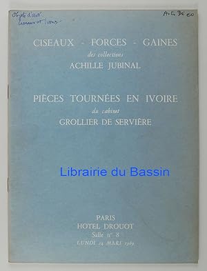 Ciseaux Forces Gaines des collections Achille Jubinal Pièces tournées en ivoire du cabinet Grolli...