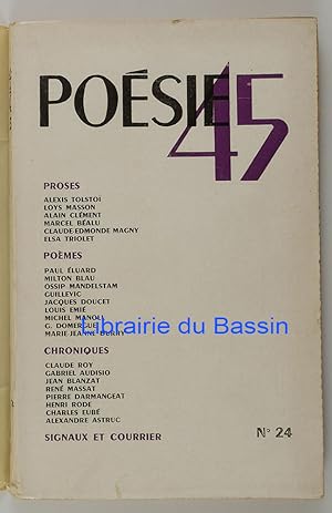 Seller image for Posie 45 n24 for sale by Librairie du Bassin