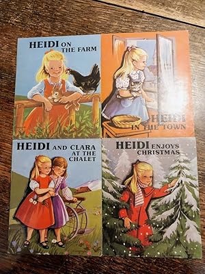 Imagen del vendedor de Heidi on the Farm, Heidi In the Town, Heidi and Clara at the Chalet, Heidi Enjoys Christmas. a la venta por Johnston's Arran Bookroom