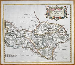 Antique Map NORTH RIDING of YORKSHIRE Robert Morden, original 1695