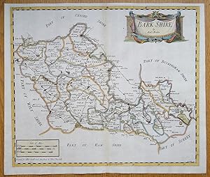 Antique Map BERKSHIRE, Robert Morden, original hand coloured 1695