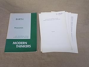 Bild des Verkufers fr BARTH (MODERN THINKERS) zum Verkauf von Gage Postal Books