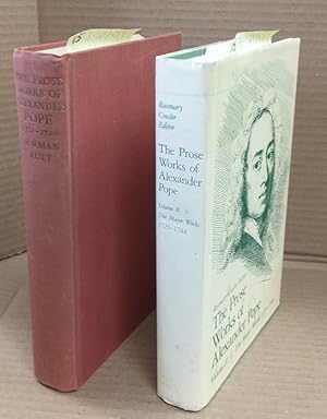 Seller image for The Prose Works of Alexander Pope, Volumes I and II. Volume I: The Earlier Works, 1711-1720; Volume II: The Major Works, 1725-1744 for sale by Second Story Books, ABAA