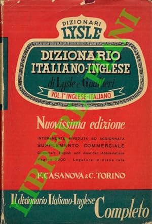 Nuovo dizionario moderno delle lingue italiana e inglese. Vol. I. Inglese - italiano. Vol. II. It...